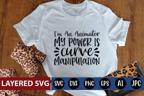 Animator Curve Manip Graphics for T-Shirt Designs