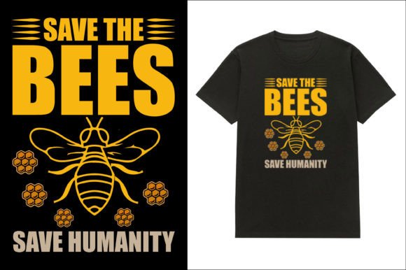 Bee T-Shirt Design 01: Graphics for Modern T-Shirt Designs
