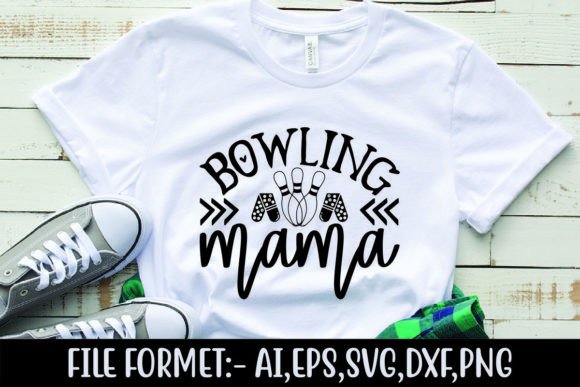 Bowling Mama Graphics for T-Shirt Designs