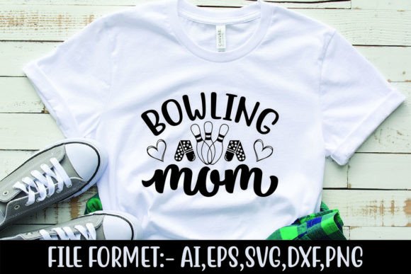 Bowling Mom Graphics for T-Shirt Designs