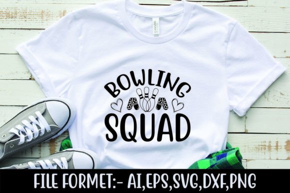 Bowling Squad Graphics for T-Shirt Designs