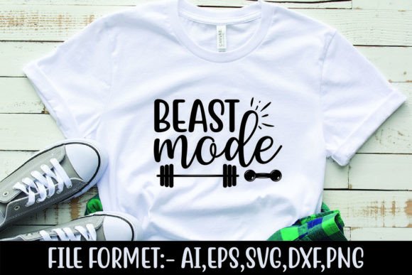 Gym Workout SVG Design for T-Shirt Graphics