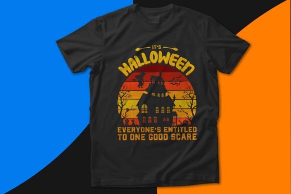 Halloween Scary Trendy Tshirt Vector Graphics
