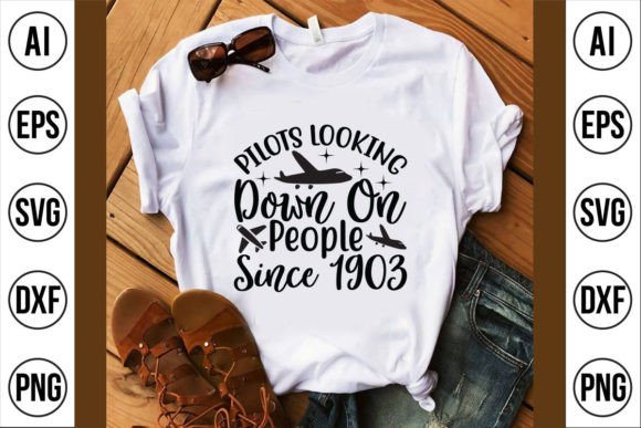 Pilots Looking Down: 1903 Graphics & T-Shirt Designs