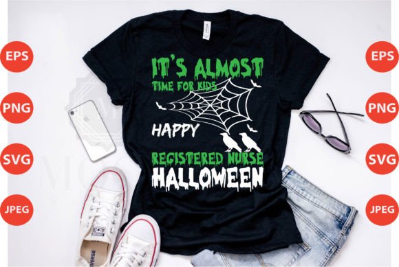 Registered Nurse Halloween Graphics & T-Shirt Designs