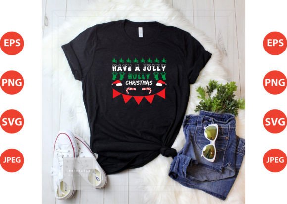 Reviewing Have a Jolly Holly Christmas T-shirt Design